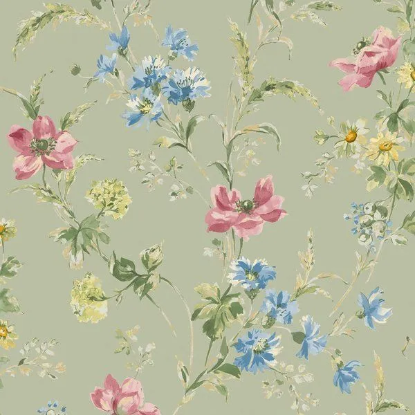 Product Image 1 for Laura Ashley Poppy Meadow Wallpaper from Graham & Brown