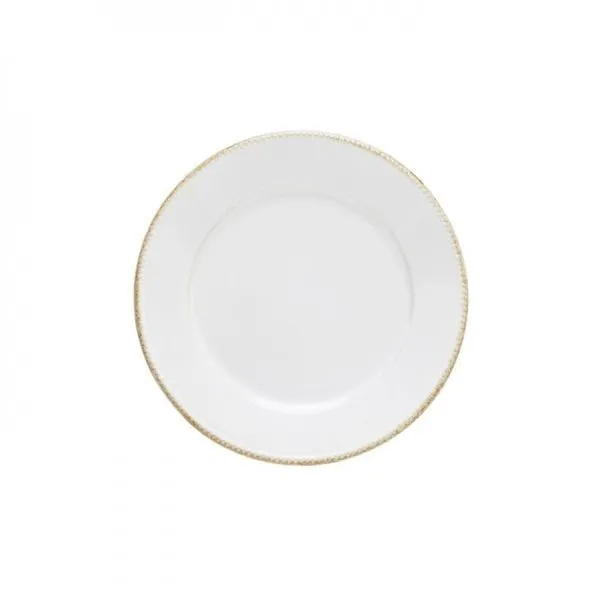 Product Image 1 for Luzia Ceramic Stoneware Round Salad and Dessert Plate, Set of 6 - Cloud White from Costa Nova