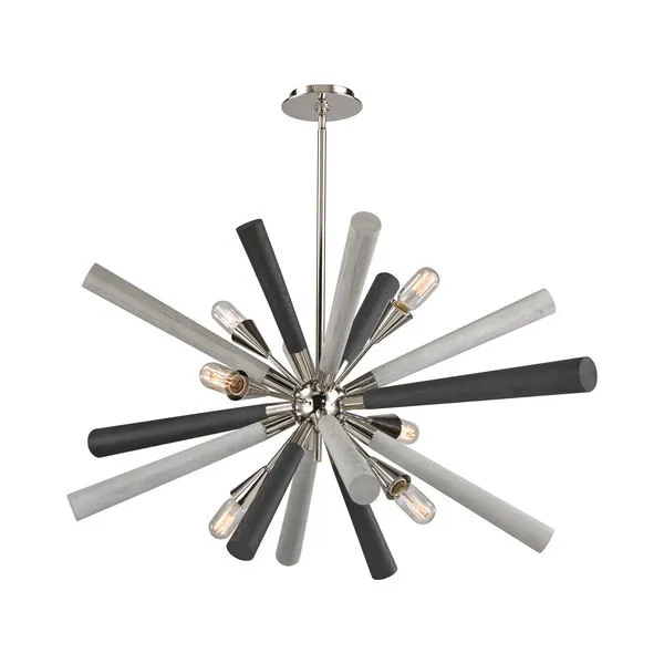 Product Image 1 for Solara 6 Light Chandelier In Polished Nickel from Elk Lighting