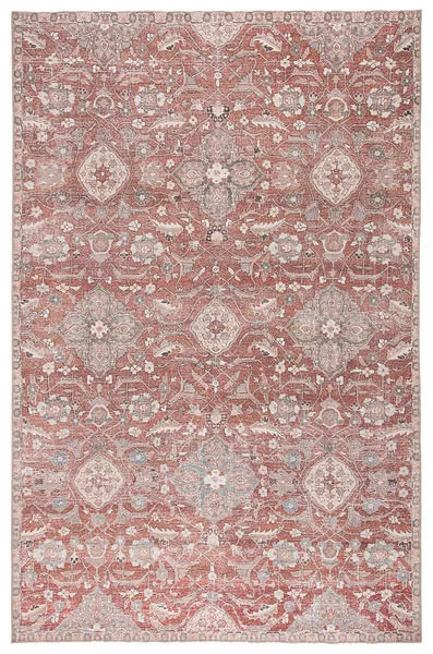 Product Image 7 for Aden Indoor / Outdoor Oriental Red / Gray Runner Rug from Jaipur 