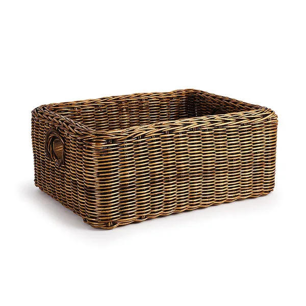 Product Image 1 for Burma Double Woven Rattan Rectangular Basket from Napa Home And Garden