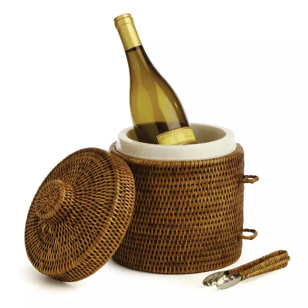 Product Image 1 for Burma Rattan Ice Box & Tongs from Napa Home And Garden