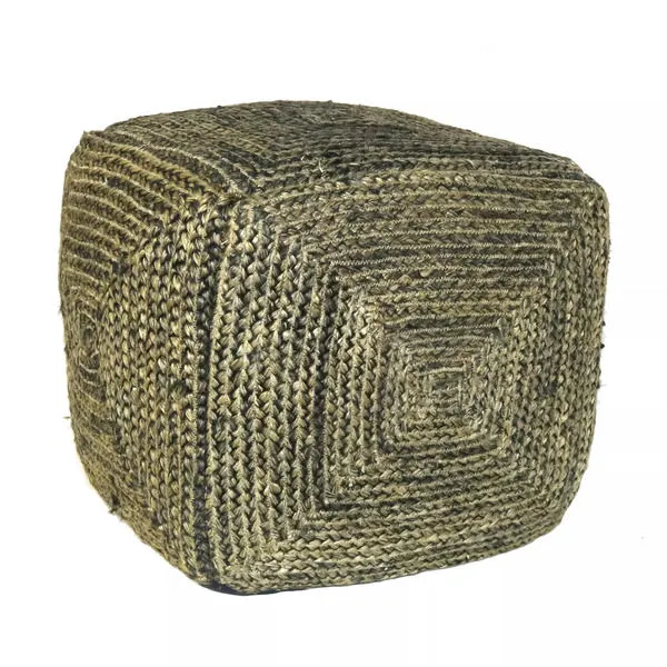 Product Image 3 for Santa Cruz Hemp Pouf   Square   Washed Stone Blue from Homart