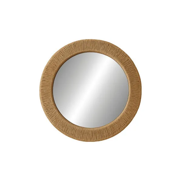Product Image 1 for Douli Jute Natural Round Mirror from BIDKHome