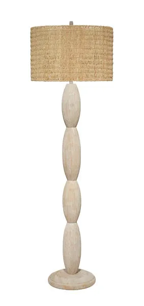 Product Image 1 for Almond White Washed Wood Floor Lamp from Jamie Young