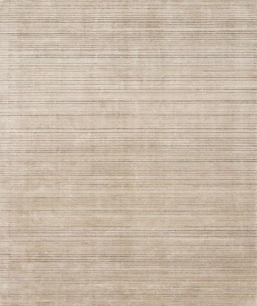 Bellamy Oatmeal Rug with subtle tonal dappling and contrasting pile-height stripes creating an illusion of movement