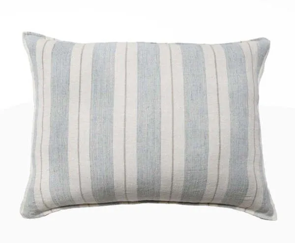 Product Image 1 for Laguna 28" x 36" Large Decorative Bed Pillow with Insert - Ocean /  Natural from Pom Pom at Home