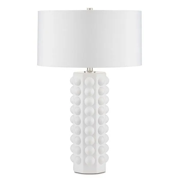 Product Image 3 for Cassandra White Table Lamp from Currey & Company