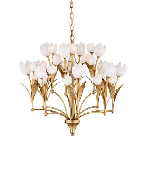 Product Image 1 for Glazen Tulpen Chandelier from Currey & Company