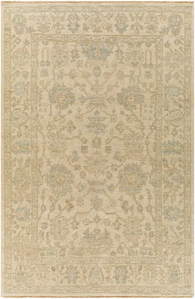 Product Image 1 for Reign Hand-Knotted Beige / Denim Rug - 9' x 12' from Surya