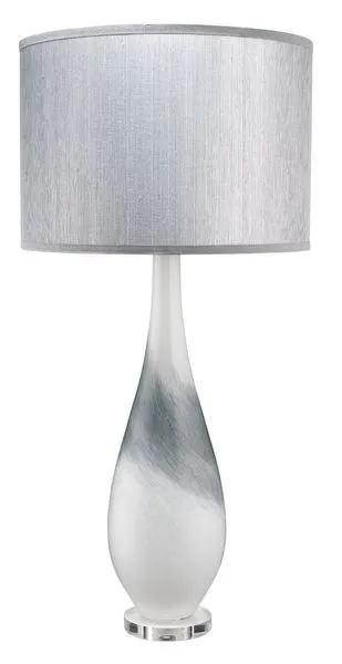 Product Image 1 for Dewdrop Table Lamp Swirl Glass Classic Drum Shade Hemp from Jamie Young