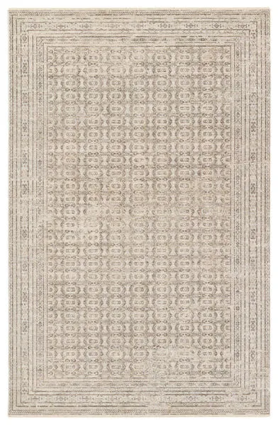 Product Image 1 for Vesper Updated Traditional Geometric Cream/ Light Gray Rug - 3' x 8' from Jaipur 