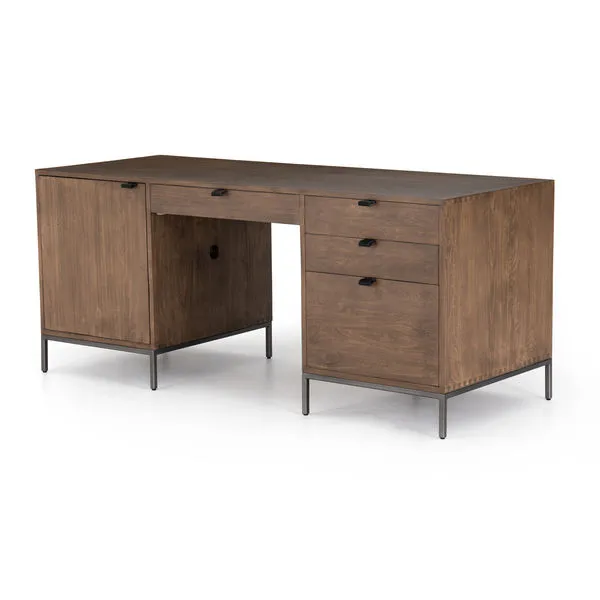Product Image 15 for Trey Executive Desk - Auburn Poplar from Four Hands