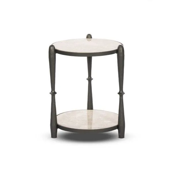 Product Image 2 for Ruthie Lunar Marble End Table from Four Hands