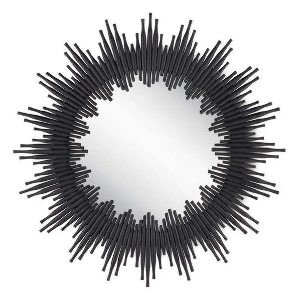 Product Image 1 for Chadee Black Reclaimed Wood Mirror from Currey & Company