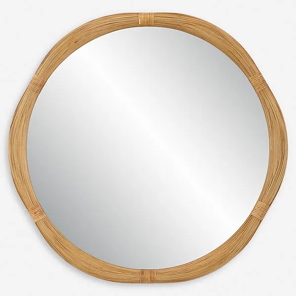 Product Image 1 for Salina Round Bamboo Mirror from Uttermost