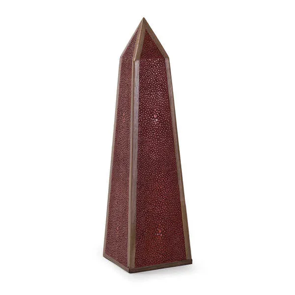 Product Image 1 for Shagreen Walnut Obelisk from Regina Andrew Design