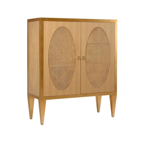 Product Image 1 for Petite Caned Bar Cabinet from Chelsea House