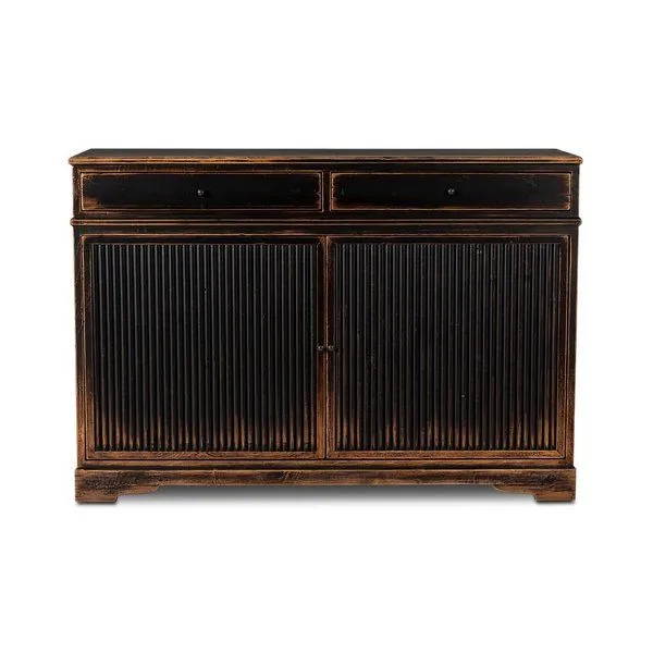 Product Image 1 for Turner Worn Black Pine Cabinet from Four Hands