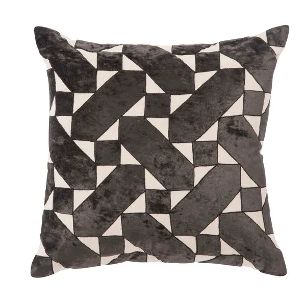 Product Image 2 for Danceteria Black/ Ivory Geometric Throw Pillow 22 inch by Nikki Chu from Jaipur