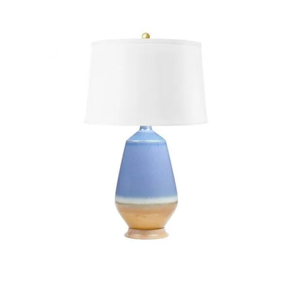 Product Image 1 for Tupelo Blue & Light Brown Porcelain Lamp from Villa & House