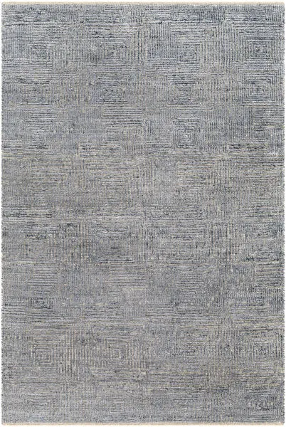 Product Image 1 for Lora Hand-Knotted Denim / Oatmeal Rug - 6' x 9' from Surya