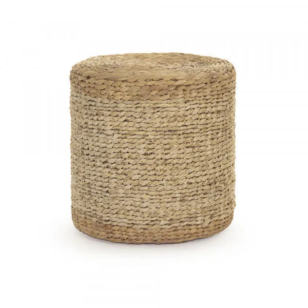 Product Image 3 for Woven Water Hyacinth Cylinder Stool from Zentique