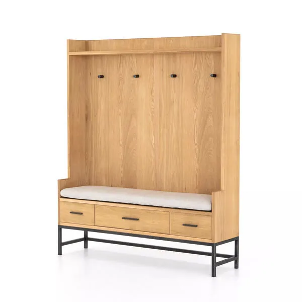 Product Image 9 for Baylor Entry Bench Natural Oak from Four Hands