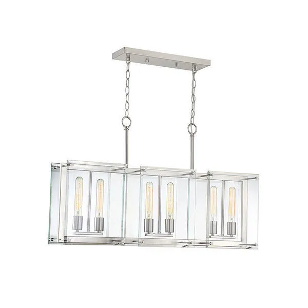 Product Image 1 for Prescott 6 Light Linear Chandelier from Savoy House 