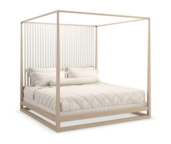 Product Image 5 for Pinstripe Light Sun Drenched Oak King Bed from Caracole