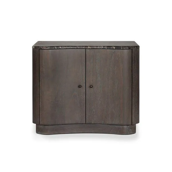 Product Image 1 for Boa Dark Marble Nightstand from Four Hands