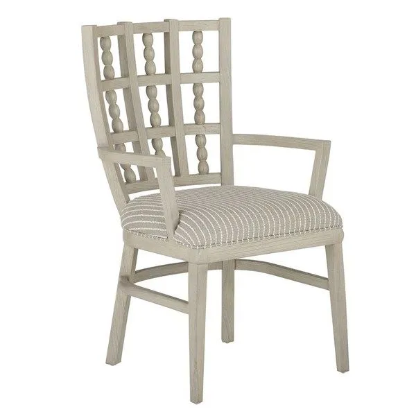 Product Image 1 for Norene Gray Armchair, Demetria Parchment from Currey & Company