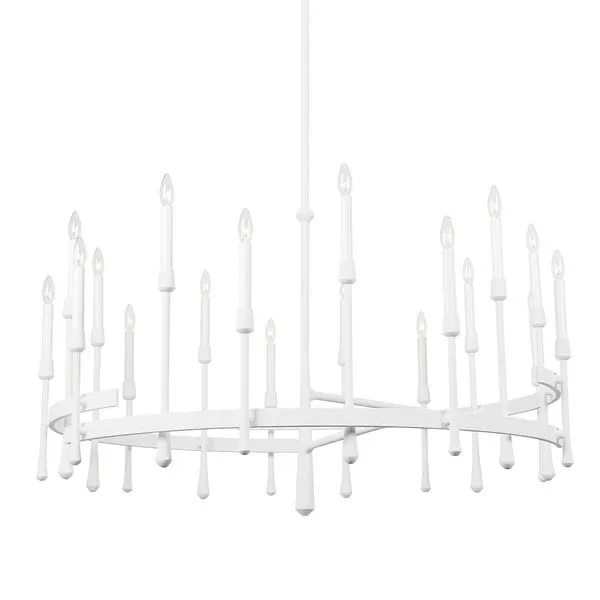 Product Image 1 for Hathaway 18-Light Chandelier - White Plaster from Hudson Valley