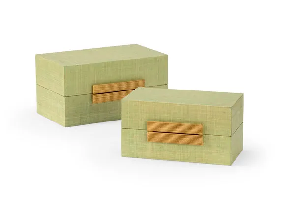 Product Image 1 for Raffia Boxes, Set of 2 from Chelsea House