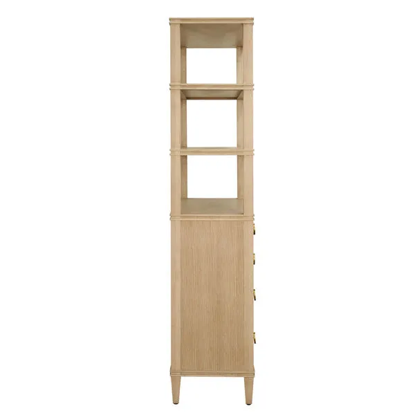 Product Image 3 for Brooke Cerused Oak Etagere from Worlds Away