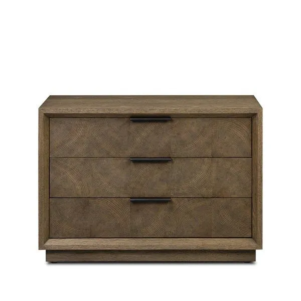 Product Image 1 for Salta Brown Oak Thin Oyster Nightstand from Four Hands