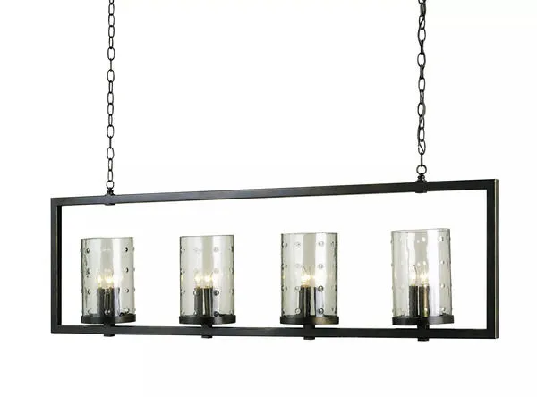 Product Image 1 for Longhope Rectangular Chandelier from Currey & Company