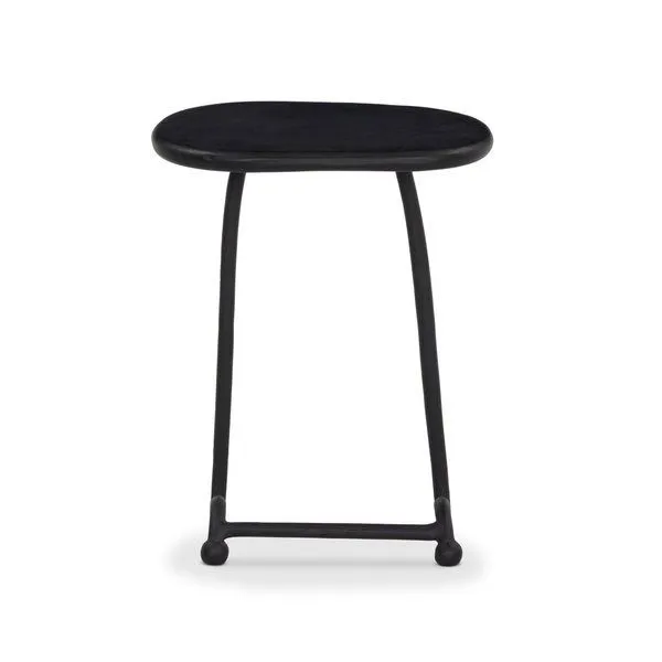 Product Image 1 for Bray Black Antique Outdoor End Table from Four Hands