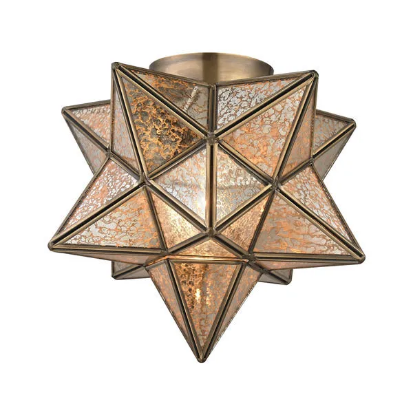 Product Image 1 for Moravian Star Flush Mount   Gold from Elk Home