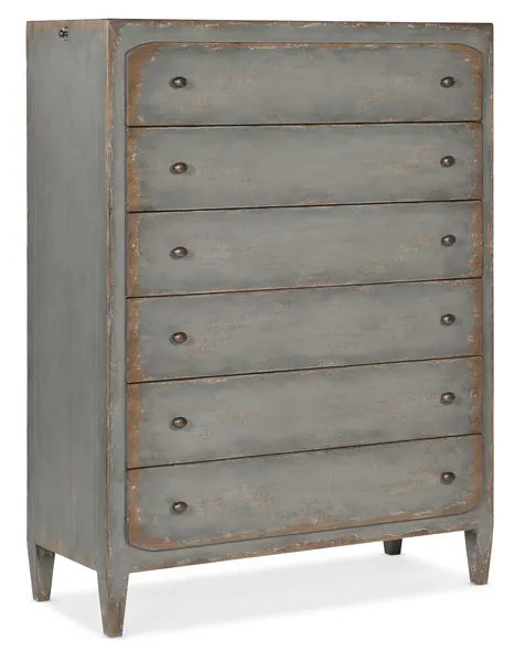 Product Image 1 for Ciao Bella Six-Drawer Speckled Gray Chest from Hooker Furniture