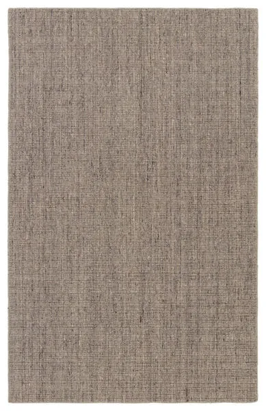 Vidalia handmade area rug in heathered brown, taupe, and cream with ridged woven texture in rectangular shape