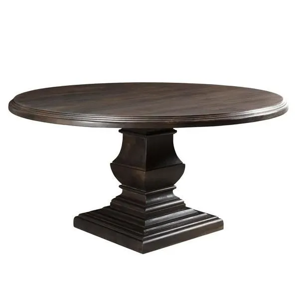 Product Image 3 for Toulon Vintage Brown Round Dining Table from World Interiors