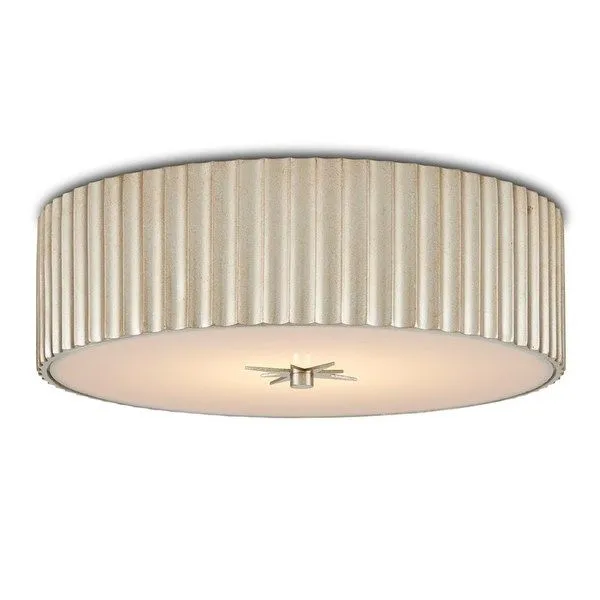 Product Image 1 for Caravel Silver Flush Mount from Currey & Company