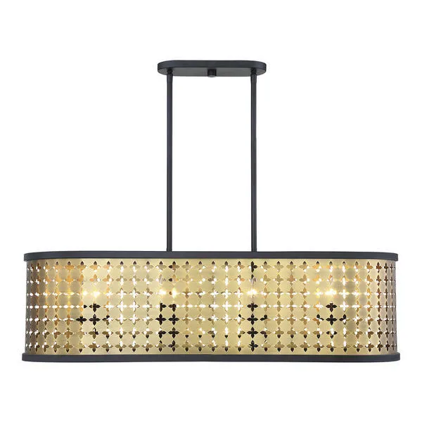 Product Image 1 for Pelham 8 Light  Linear Chandelier from Savoy House 