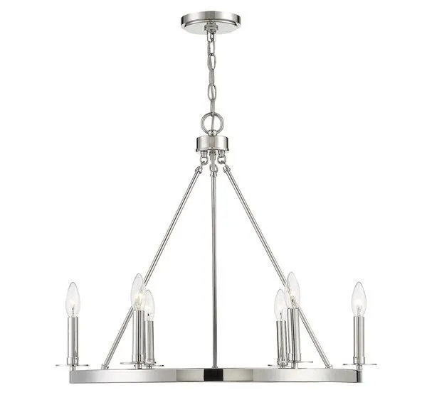 Product Image 10 for Georgie 6 Light Chandelier from Savoy House 