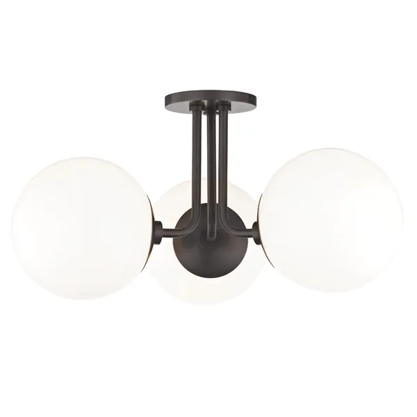 Product Image 1 for Stella 3 Light Semi Flush from Mitzi