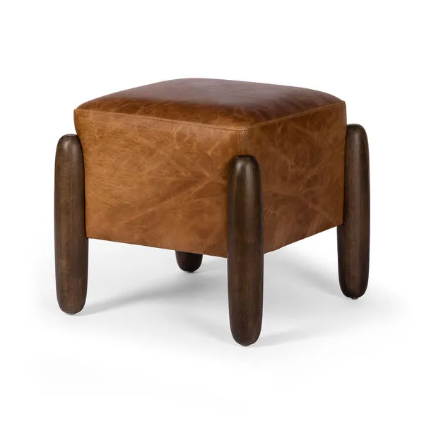 Product Image 1 for Oaklynn Ottoman-Raleigh Chestnut- 21" from Four Hands