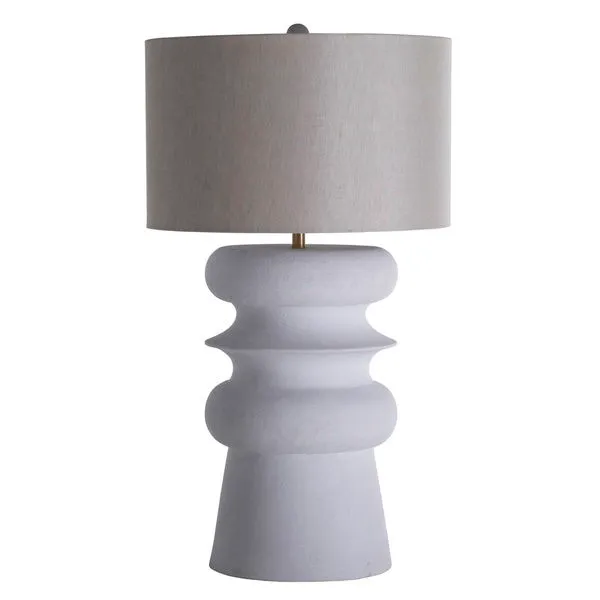 Product Image 1 for Claudius Plaster White Table Lamp from Gabby
