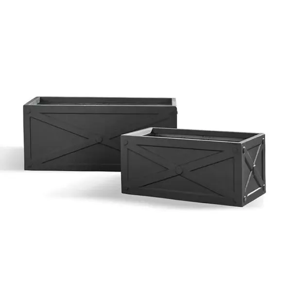 Product Image 1 for Fibreclay X Box Troughs, Set Of 2 from Napa Home And Garden