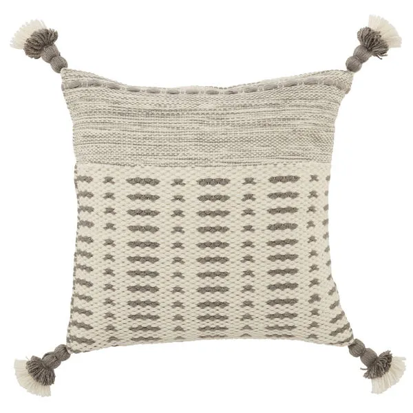 Product Image 4 for Calvert Tribal Gray/ Ivory Indoor/ Outdoor Pillow from Jaipur 